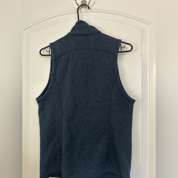 Patagonia Women's Better Sweater Blue Knit Zip Up Vest Zoom Logo size Medium - Picture 4 of 10